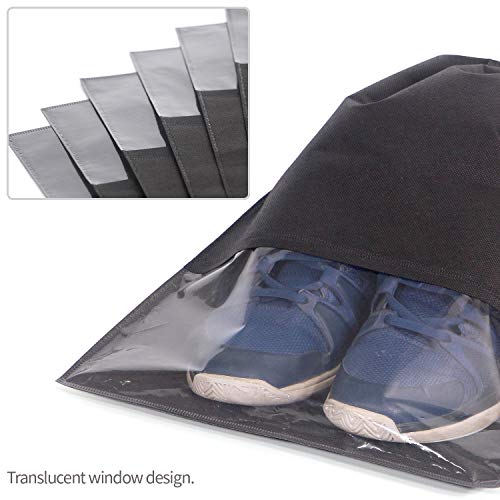Travel Shoe Bags for Men and Women, Large Size, Black