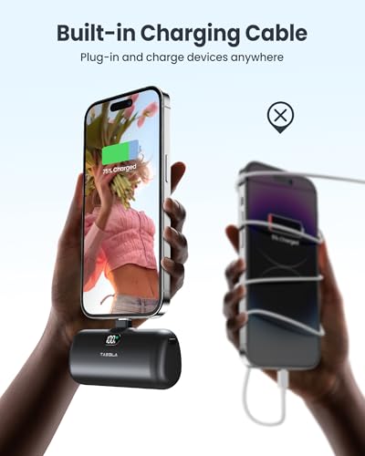 Taegila iPhone Charger 5000mAh with LCD & LED