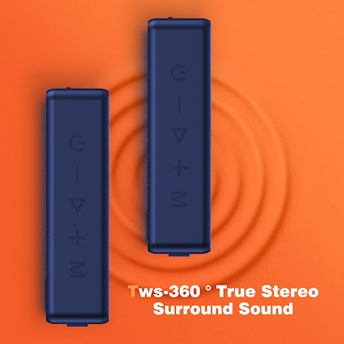 Raymate Bluetooth Speakers - Waterproof Portable Speaker, HiFi Stereo Sound