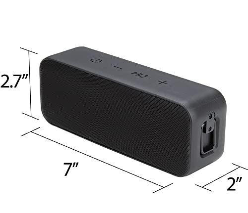 Portable Bluetooth Speaker with Punchy Bass - Black