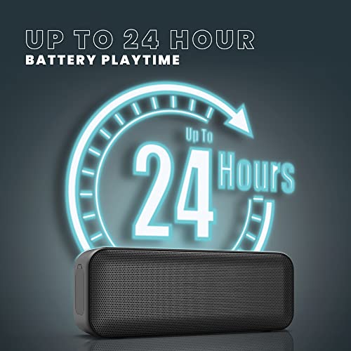 Portable Bluetooth Speaker with Punchy Bass - Black