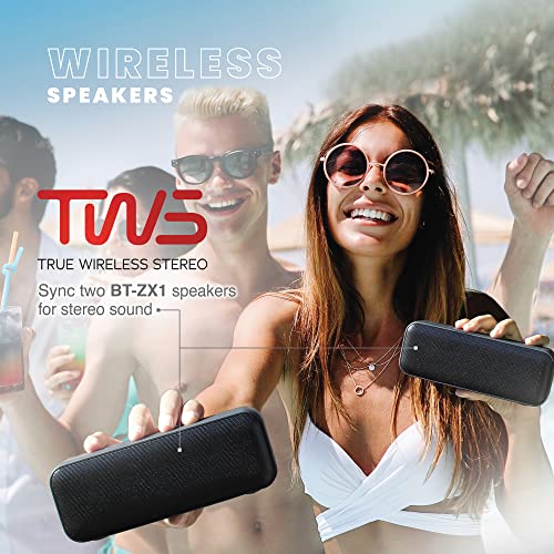 Portable Bluetooth Speaker with Punchy Bass - Black