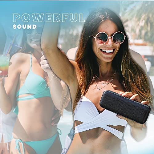 Portable Bluetooth Speaker with Punchy Bass - Black