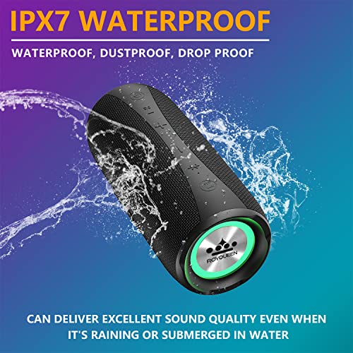 Bluetooth Speaker with Loud Stereo Sound, Deep Bass