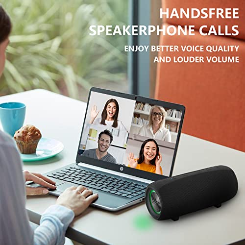 Bluetooth Speaker with Loud Stereo Sound, Deep Bass