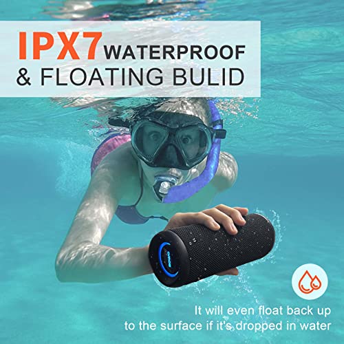 25W Portable Bluetooth Speaker, IPX7 Waterproof, Stereo Sound