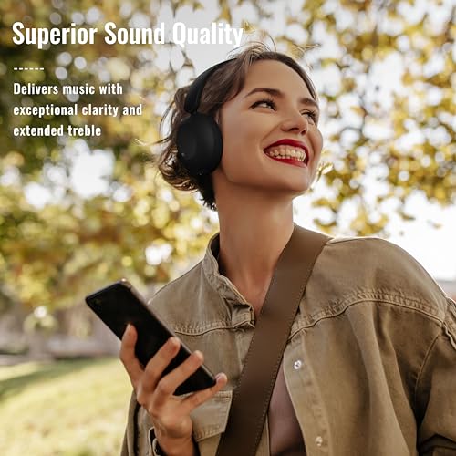 Pointcinco Active Noise Canceling Headphones, Over Ear Bluetooth