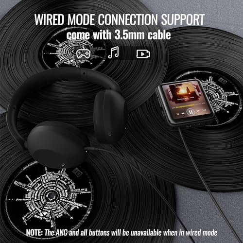 Pointcinco Active Noise Canceling Headphones, Over Ear Bluetooth