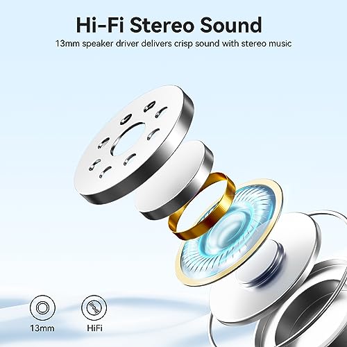 Bluetooth 5.3 Earbuds, 40Hrs Playtime, Deep Bass