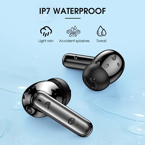 Bluetooth Earbuds with LED Display, Deep Bass Stereo