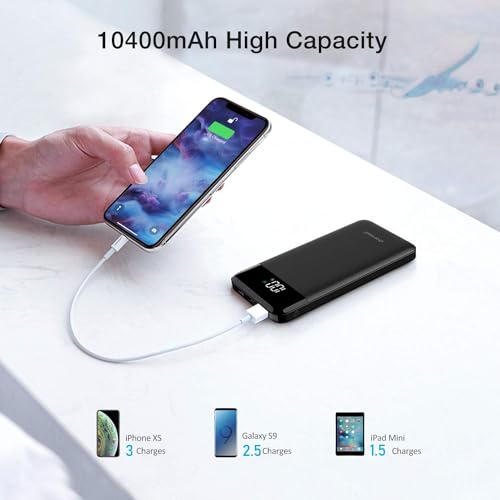 Charmast Fast Charging Power Bank for iPhone & Samsung