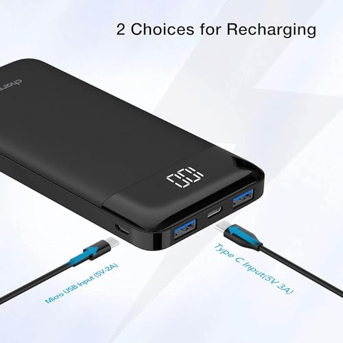 Charmast Fast Charging Power Bank for iPhone & Samsung