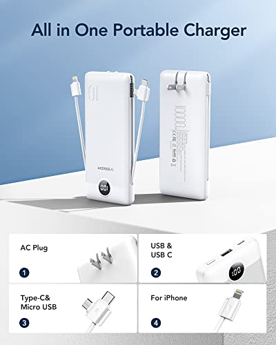 VEGER Slim Portable Charger - iPhone Fast Charging