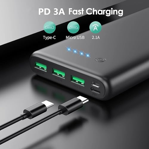 High-capacity Portable Charger for iPhone and Android