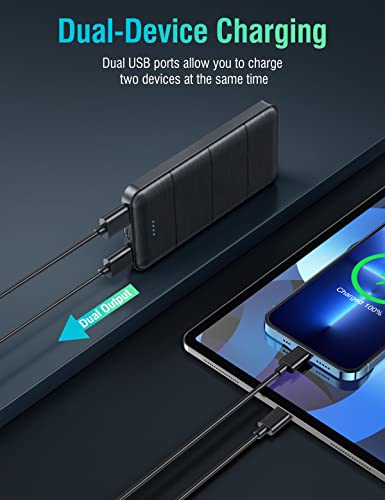 Dual USB Portable Charger Power Bank - 15000mAh 2 Pack