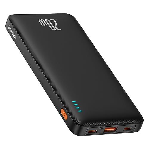 Baseus Portable Charger, 20W PD QC Power Bank