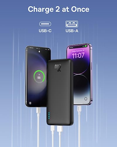 Baseus Portable Charger, 20W PD QC Power Bank
