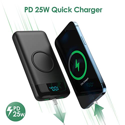 30,800mAh Wireless Portable Charger with LCD Display