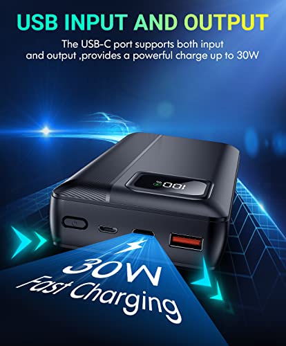 40,000mAh Portable Charger - Supports PD 30W and QC4.0
