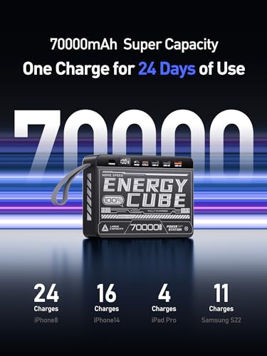 70000mAh Power Bank with PD 3.0 Fast Charging