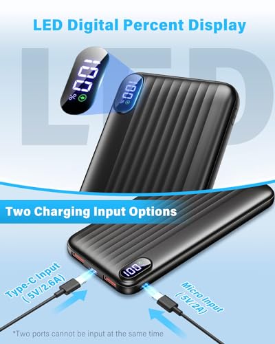 Portable Charger with Fast Charging for iPhone and Galaxy