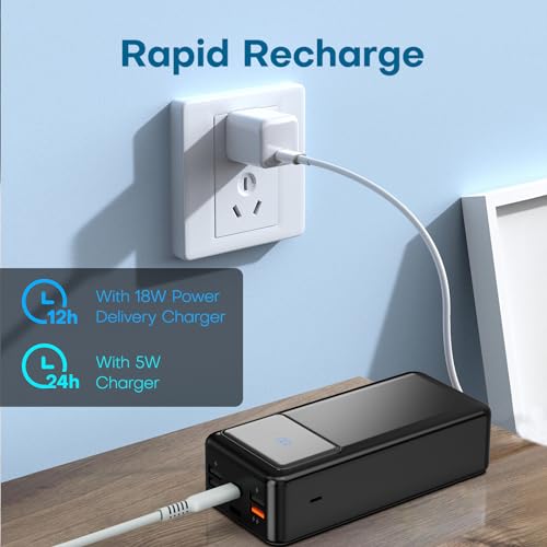 ENRIPRT Portable Charger, 50000mAh Power Bank - 8W PD+QC Quick Charge