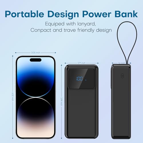 ENRIPRT Portable Charger, 50000mAh Power Bank - 8W PD+QC Quick Charge