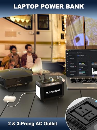 MARBERO Portable Power Bank with AC Outlet: Peak 120W/110V