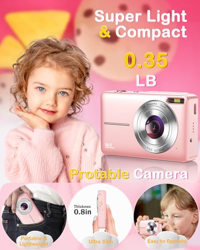 Nsoela Kids Camera, 16X Zoom, Compact Travel Gift