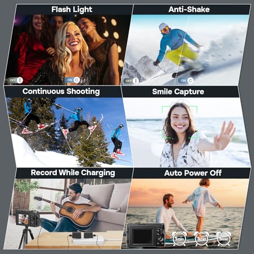 Compact 4K Camera with Autofocus and 48MP