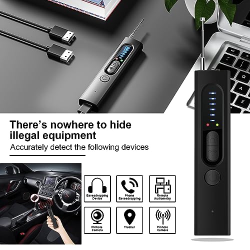 Wireless Hidden Camera & GPS Detector, 5-Sensitivity Privacy Scanner