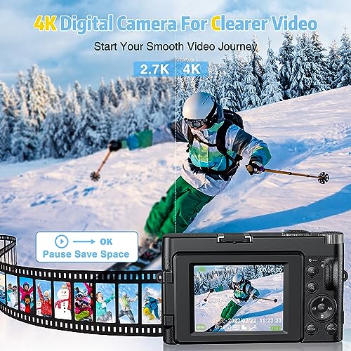 Compact 4K Camera for Travel Photography and Vlogging