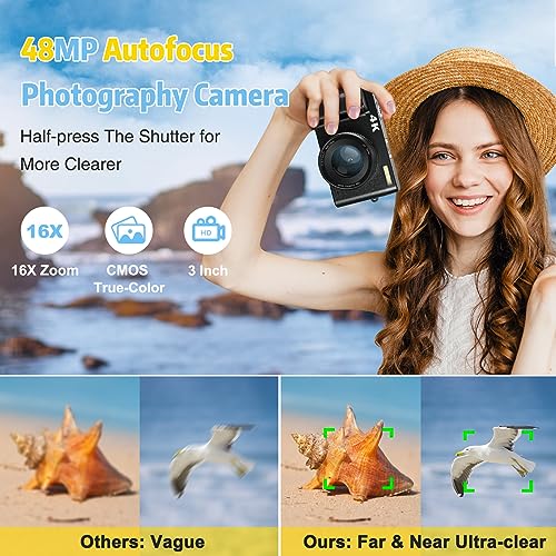 Compact 4K Camera for Travel Photography and Vlogging