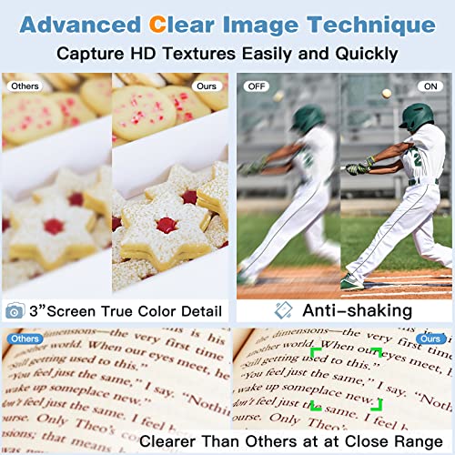 Compact 4K Camera with Autofocus and Anti-Shake