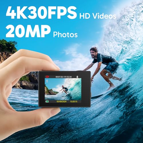 AKASO EK7000 4K Action Camera with 170° Wide Angle