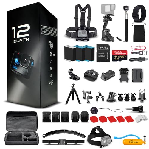 Go Pro HERO12 (Hero 12) - Ultimate Travel Bundle