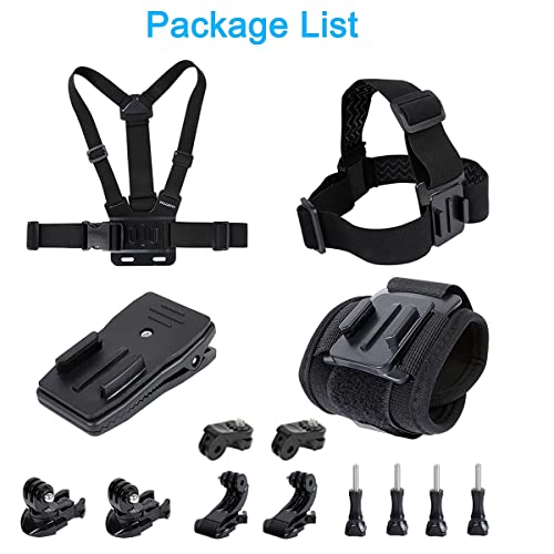 Insta360 One X3/X2/X Accessory Kit: Head Strap, Chest Mount, Backpack Clip
