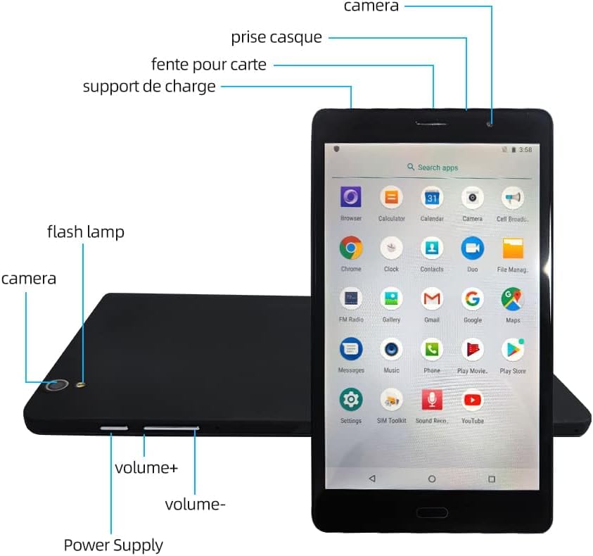 SZTPSLS Android 11 Tablet, 16GB Storage, 128GB TF Expansion