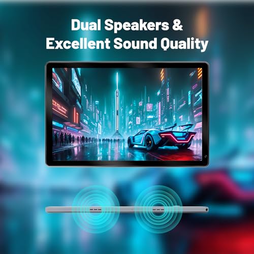 10.1" Octa-Core Android Tablet, 8+128GB, Dual Cameras, Google Certified