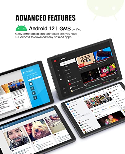 BAKEN 10.1" Android Tablets, 32GB ROM, 256GB SD Card