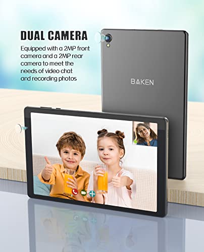 BAKEN 10.1" Android Tablets, 32GB ROM, 256GB SD Card