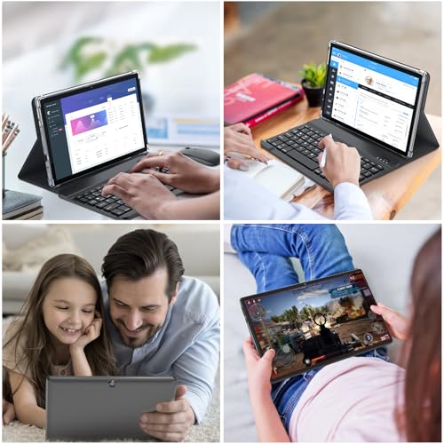 10 Inch Android 12 Tablet + Accessories (Pink)