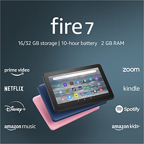 Amazon Fire 7 Tablet, 7" Display, 16GB, Entertainment on-the-go