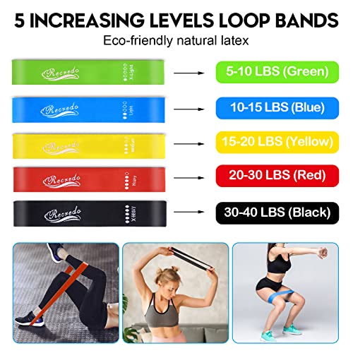 17pcs Resistance Bands Set for Fitness Workout