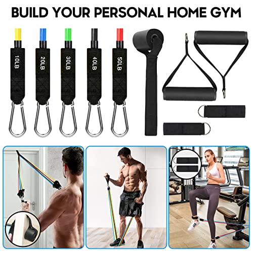 17pcs Resistance Bands Set for Fitness Workout
