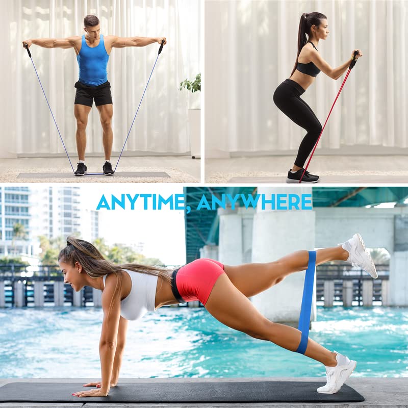 17pcs Resistance Bands Set for Fitness Workout