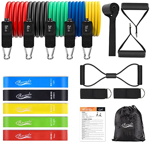 17pcs Resistance Bands Set for Fitness Workout