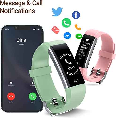 POIUZET Fitness Tracker - Heart Rate, Sleep Monitor