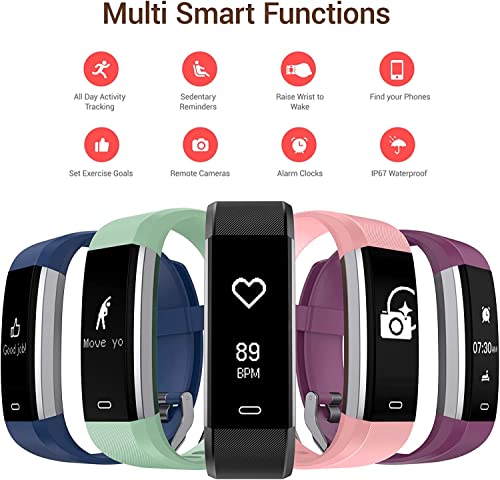POIUZET Fitness Tracker - Heart Rate, Sleep Monitor