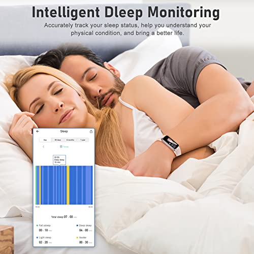 Step Counter Fitness Tracker with Heart Rate and Sleep Tracker